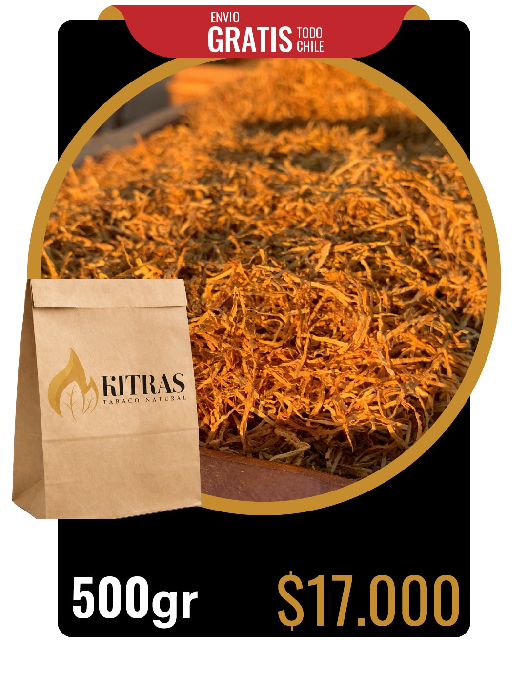 Tabaco Natural 500 grs